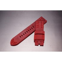 Leather Strap / red / 24mm