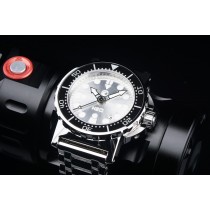  H2O ORCA DIVE POLISHED WITH SILVER SUNBURST SANDWICH DIAL